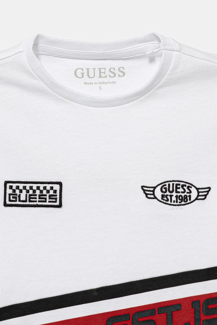 Fiú Guess gyerek pamut póló N6RI06.K8HM4.PPY2 fehér
