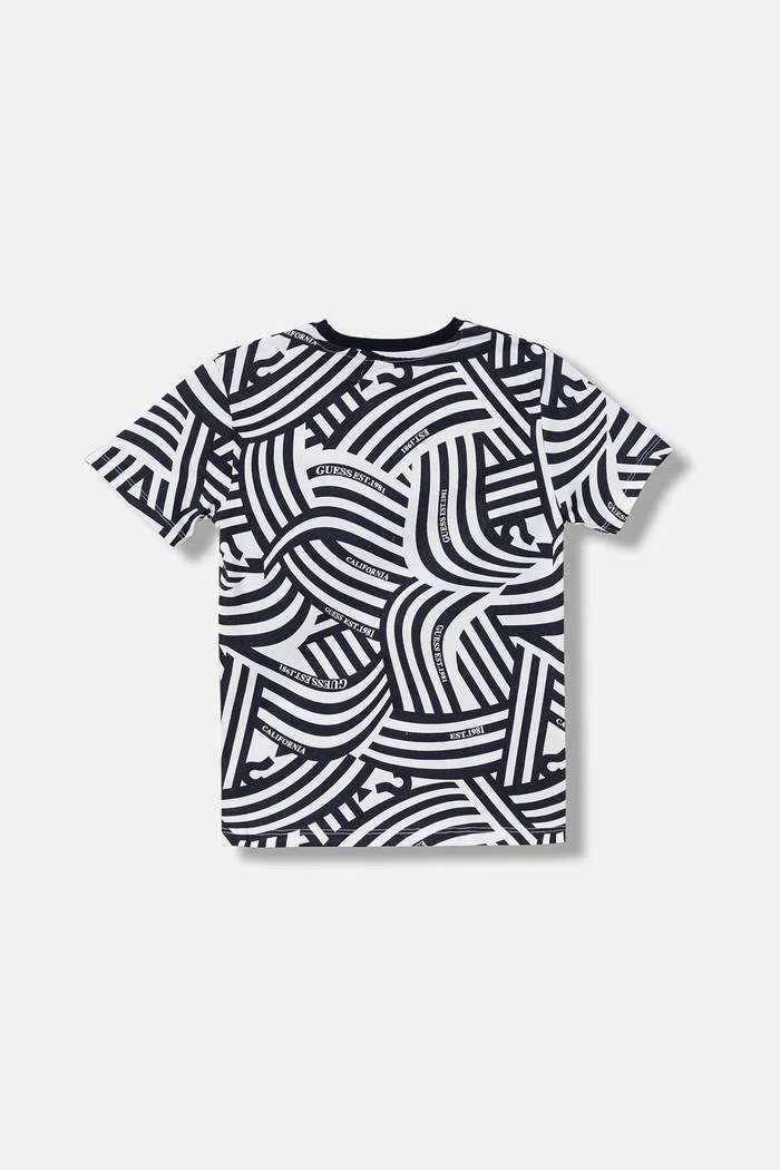 Dječja pamučna majica kratkih rukava Guess N6RI13.K8HM4.PPY2 bijela SS26