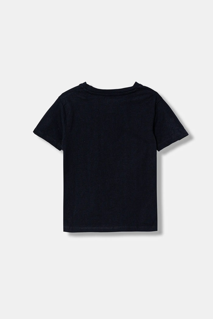 Guess t-shirt bawełniany dziecięcy N6RI25.I3Z14.PPY2 granatowy SS26