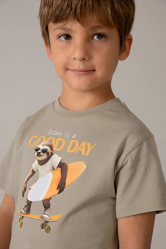 Mayoral t-shirt bawełniany dziecięcy 3064.5D.Mini.PPY2 zielony