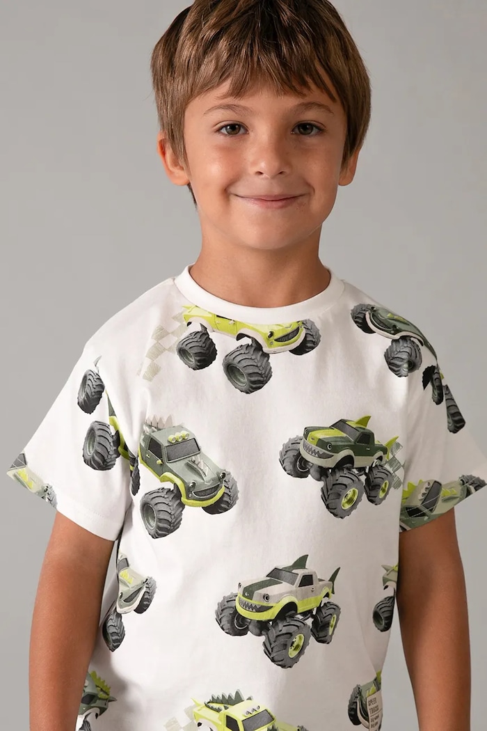 Mayoral t-shirt bawełniany dziecięcy 3068.5F.Mini.PPY2 biały
