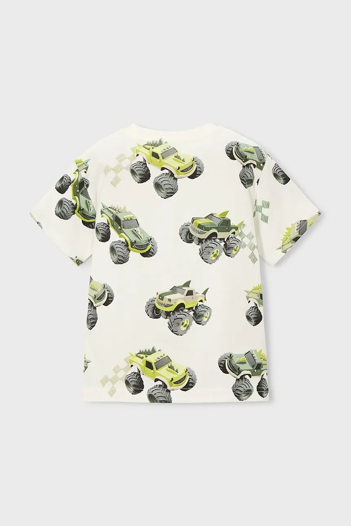 Chłopiec Mayoral t-shirt bawełniany dziecięcy 3068.5F.Mini.PPY2 biały