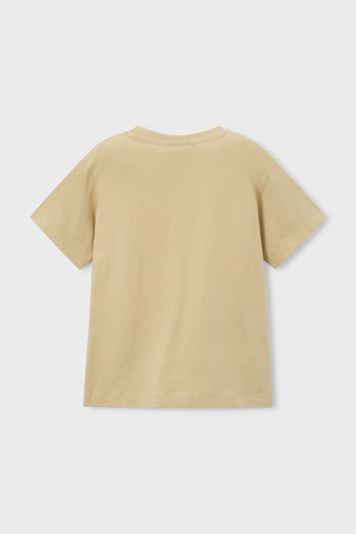 Băieți Mayoral tricou de bumbac pentru copii 3073.5G.Mini.PPY2 bej