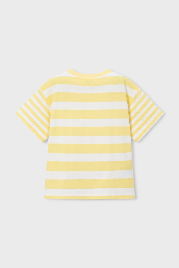 Chłopiec Mayoral t-shirt bawełniany dziecięcy 3082.5J.Mini.PPY2 żółty