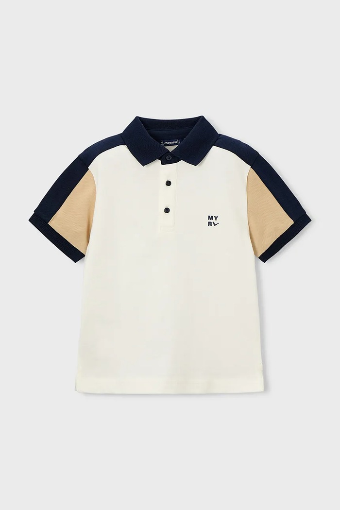 Dječja polo majica Mayoral 3109.5G.Mini.PPY2 bež SS26