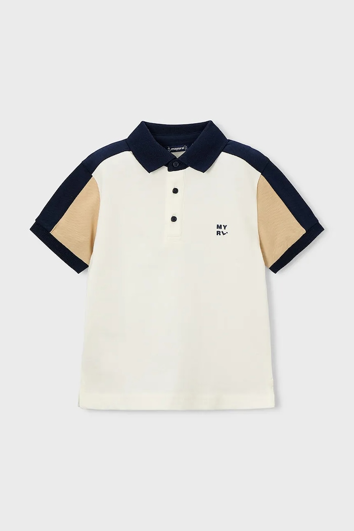 Dječja polo majica Mayoral 3109.5G.Mini.PPY2 bež SS26
