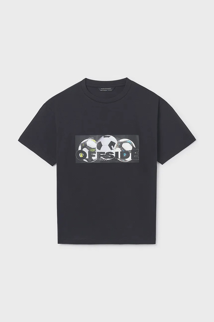 Mayoral tricou de bumbac pentru copii 6033.7D.Junior.PPY2 negru SS26
