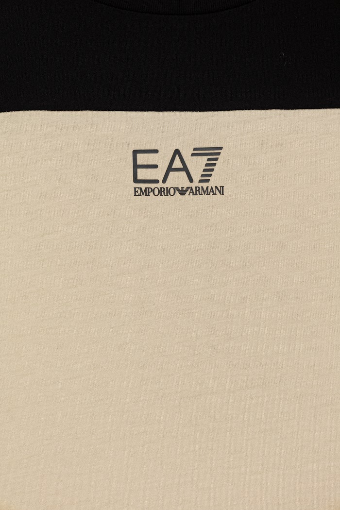 Băieți EA7 Emporio Armani tricou pentru copii din bumbac 7B000307.AF10375 bej