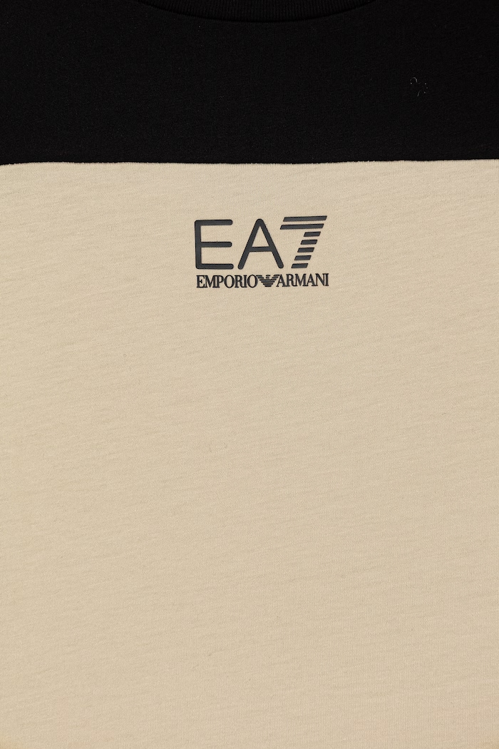 Băieți EA7 Emporio Armani tricou pentru copii din bumbac 7B000307.AF10375 bej