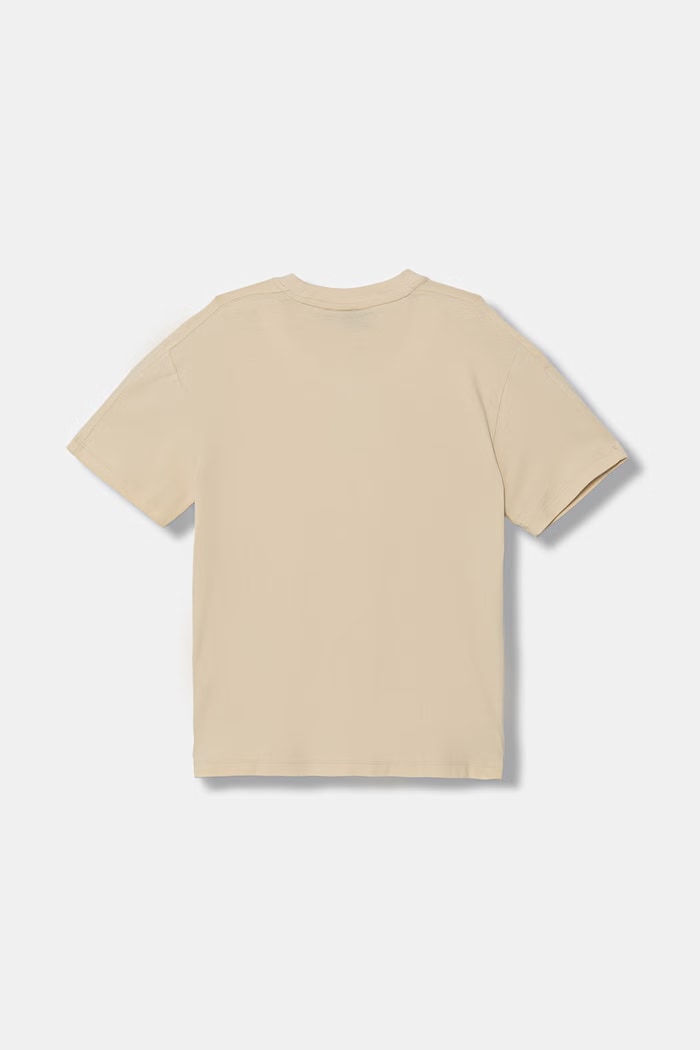 EA7 Emporio Armani tričko detské bavlnené s elastanom 7B000268.AF10373 béžová SS26