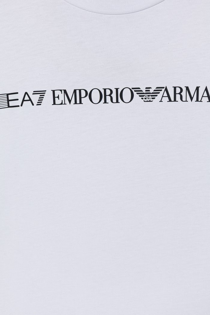 Băieți EA7 Emporio Armani tricou pentru copii bumbac 7B000262.AF12874 alb