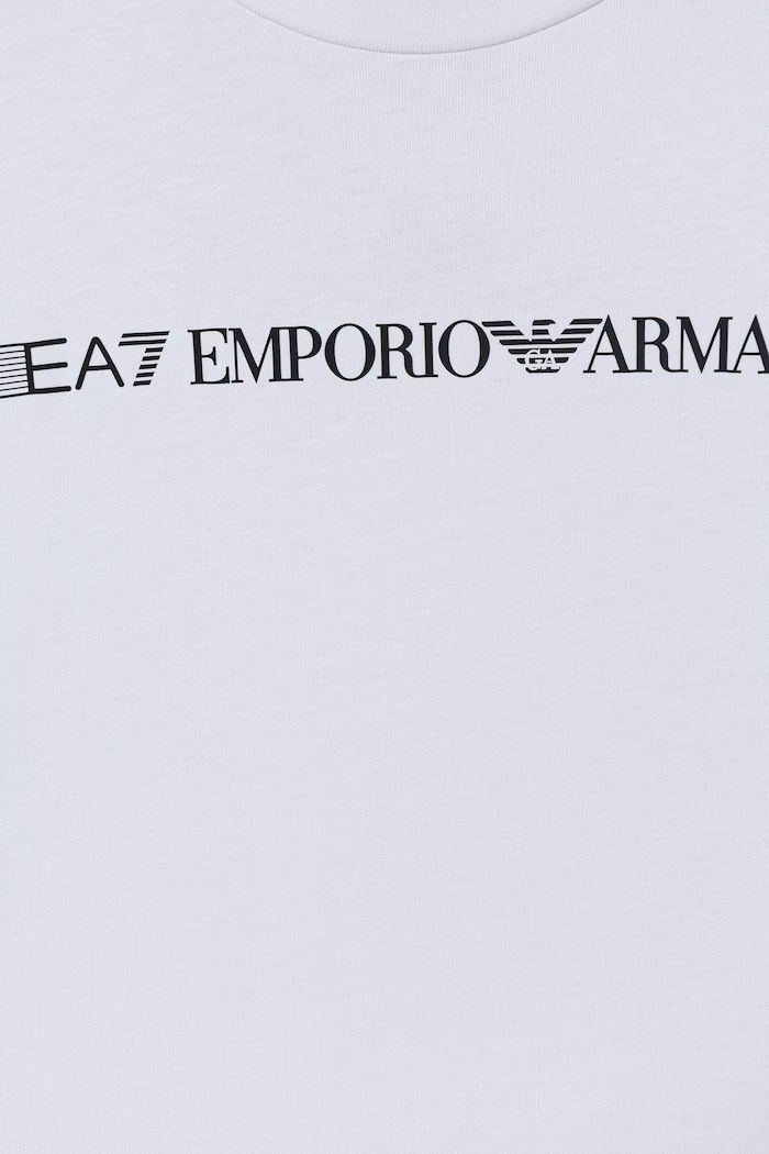 Băieți EA7 Emporio Armani tricou pentru copii bumbac 7B000262.AF12874 alb