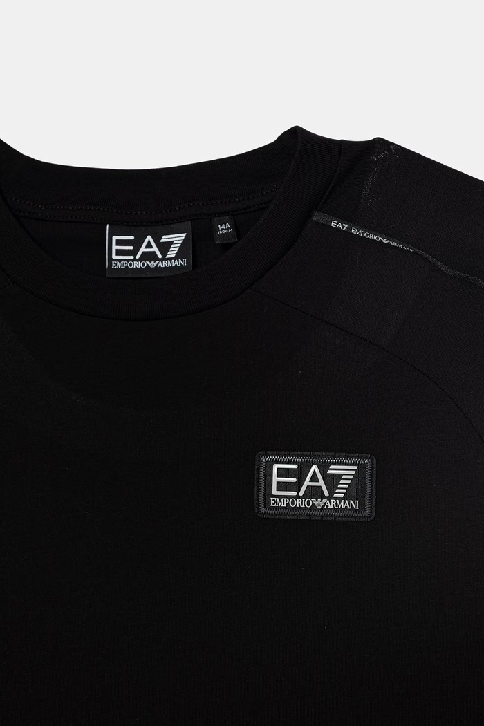 Băieți EA7 Emporio Armani tricou pentru copii bumbac 7B000251.AF10375 negru