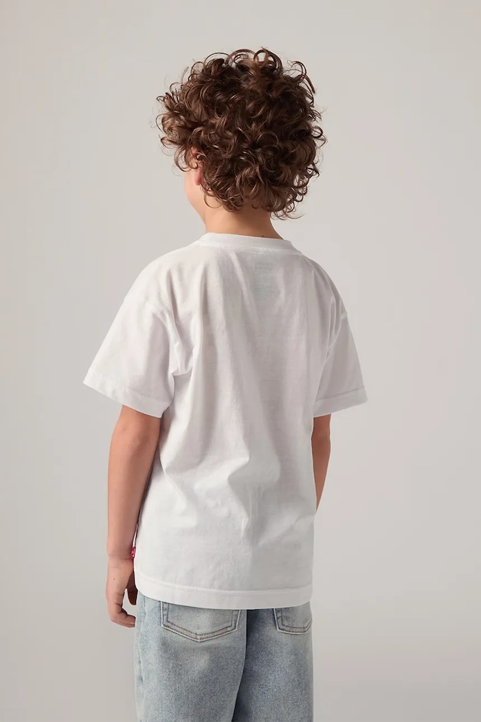 Levi's t-shirt dziecięcy FRIES ON THE LOOSE TEE 8EP641 biały