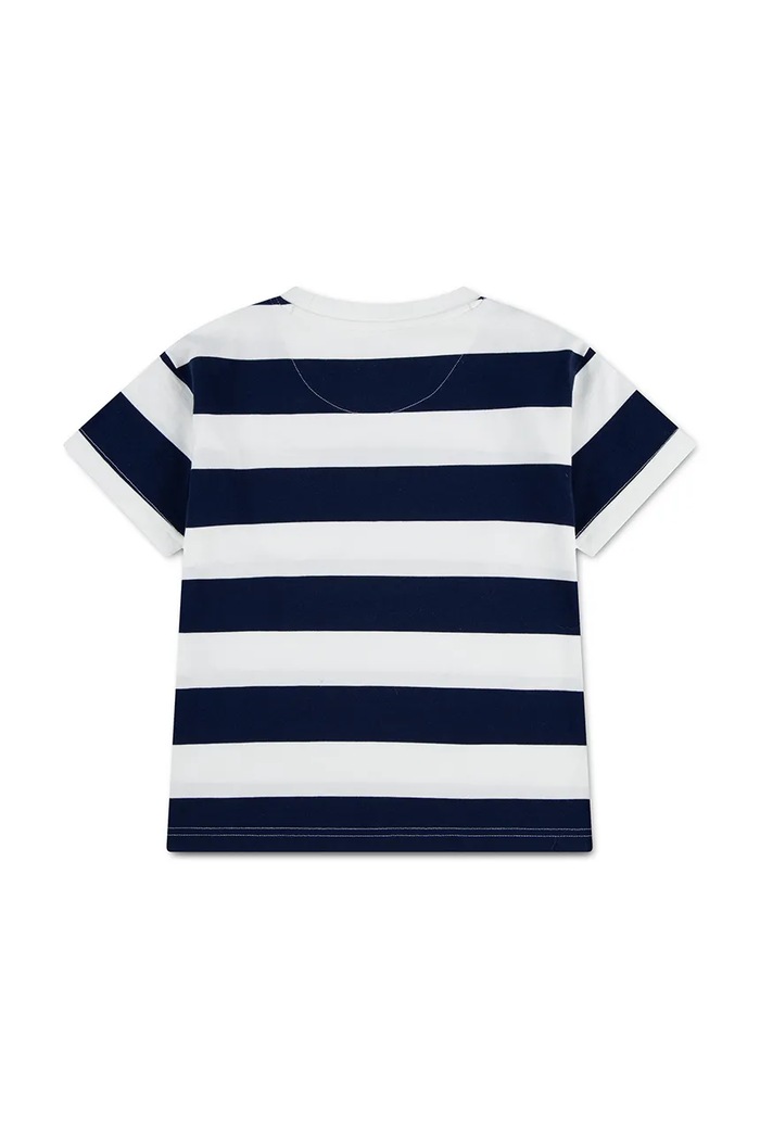 Levi's T-shirt dziecięcy z bawełną BIG STRIPE TEE 8EP864 granatowy SS26