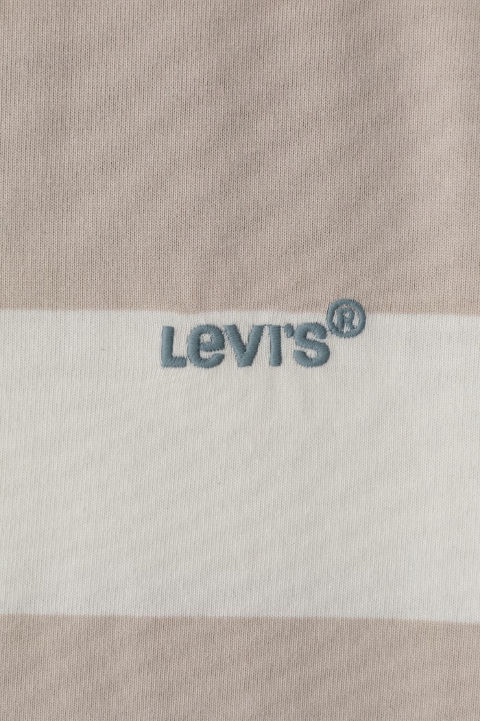 Chłopiec Levi's T-shirt dziecięcy z bawełną BIG STRIPE TEE 9EP864 szary