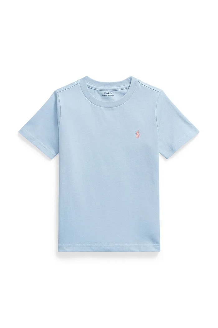 Detské bavlnené tričko Polo Ralph Lauren nášivka modrá 322832904512