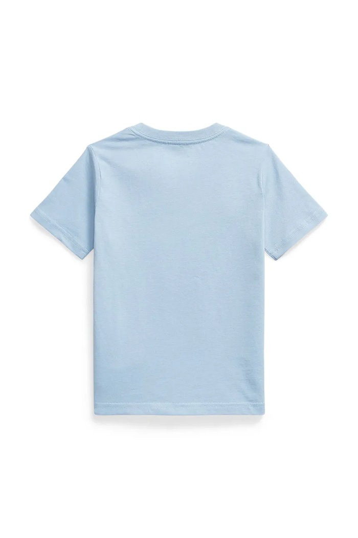 Detské bavlnené tričko Polo Ralph Lauren 322832904512 modrá SS26