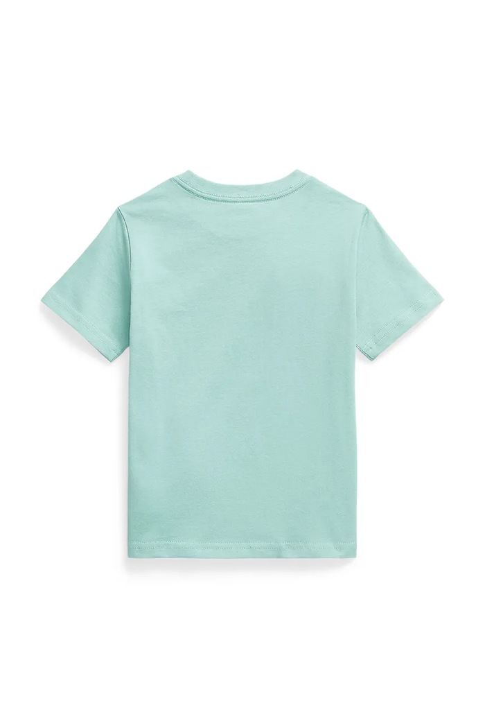 Detské bavlnené tričko Polo Ralph Lauren 322832904514 tyrkysová SS26