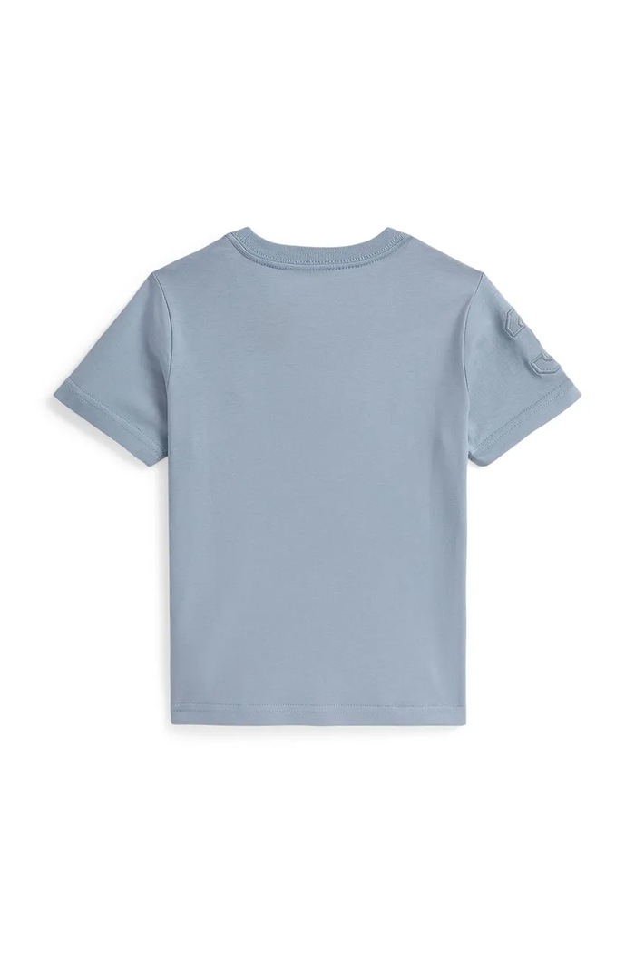 Detské bavlnené tričko Polo Ralph Lauren 322832907505 modrá SS26