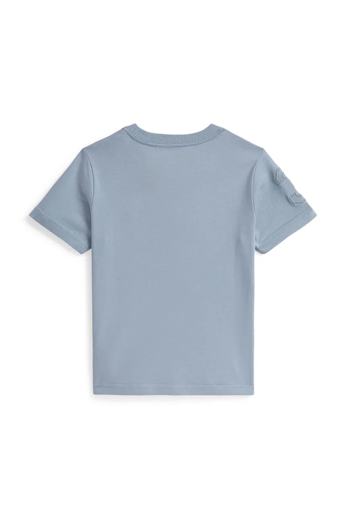 Detské bavlnené tričko Polo Ralph Lauren 322832907505 modrá SS26