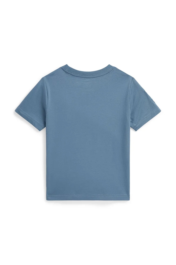 Detské bavlnené tričko Polo Ralph Lauren 322832907506 modrá SS26