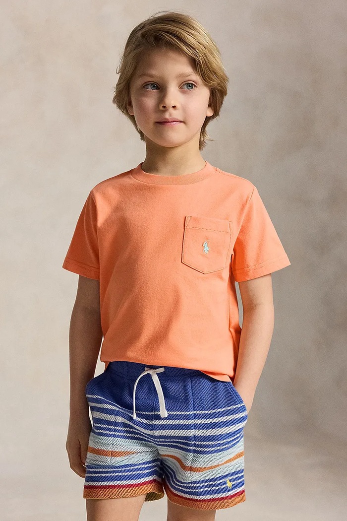 Polo Ralph Lauren T-shirt dziecięcy bawełniany pomarańczowy 322970333501