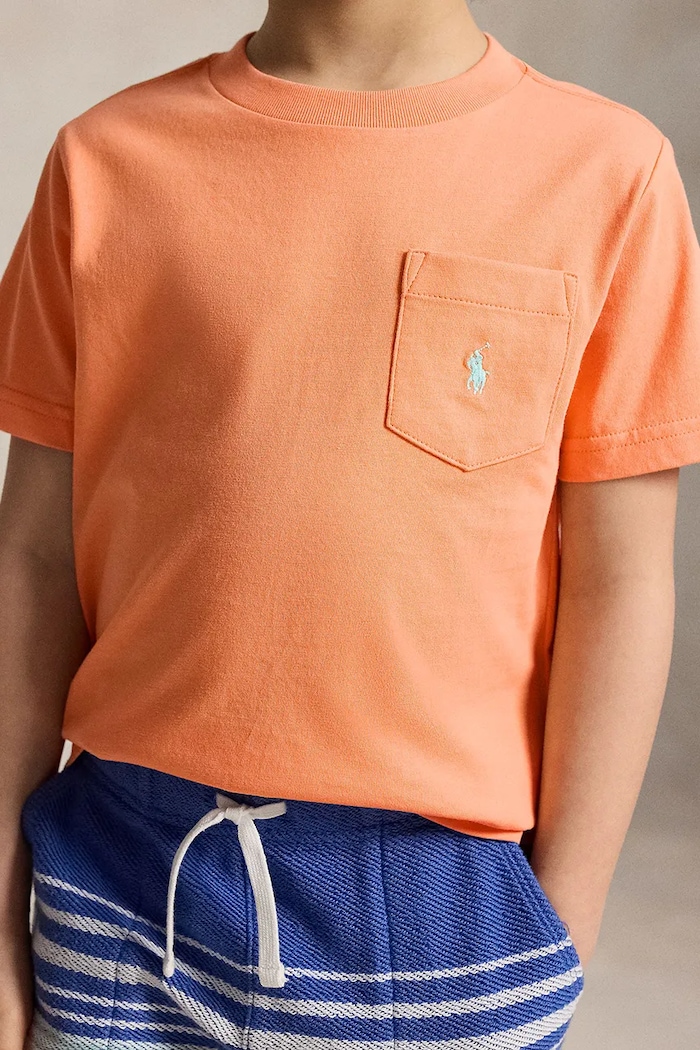 Polo Ralph Lauren T-shirt dziecięcy bawełniany 322970333501 pomarańczowy