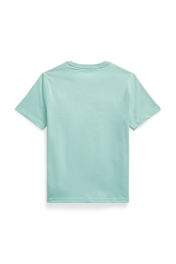 Polo Ralph Lauren t-shirt bawełniany dziecięcy 323832904506 turkusowy SS26