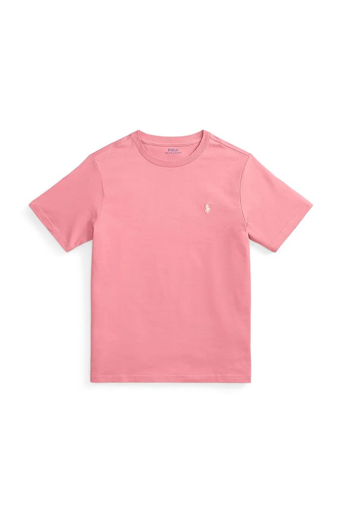 Detské bavlnené tričko Polo Ralph Lauren bavlna ružová 323832904510