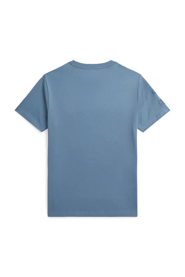 Detské bavlnené tričko Polo Ralph Lauren 323832907503 modrá SS26