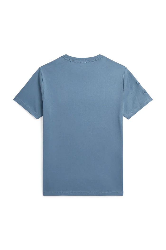 Detské bavlnené tričko Polo Ralph Lauren 323832907503 modrá SS26