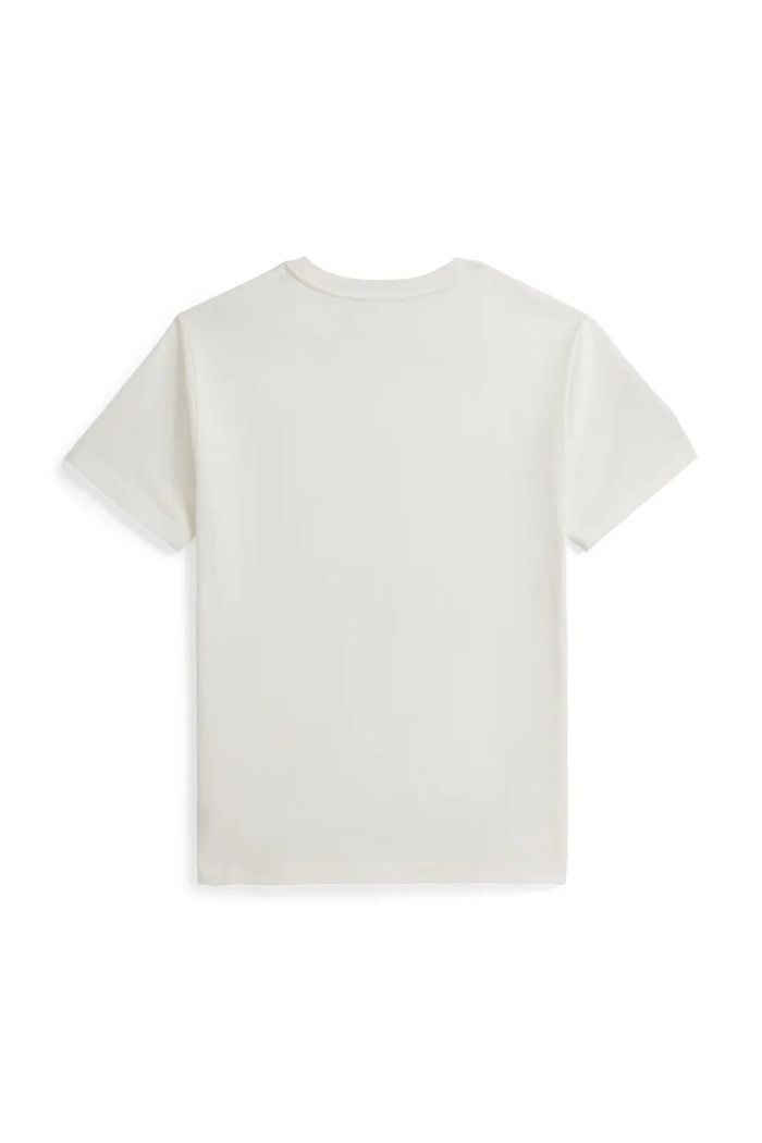 Polo Ralph Lauren tricou de bumbac pentru copii 323832907505 alb SS26