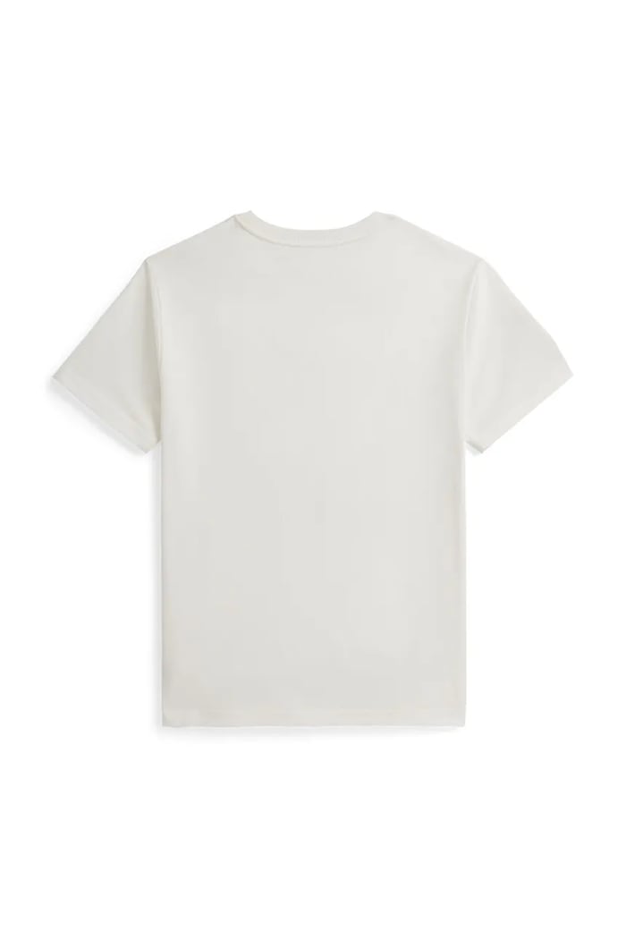 Polo Ralph Lauren tricou de bumbac pentru copii 323832907505 alb SS26