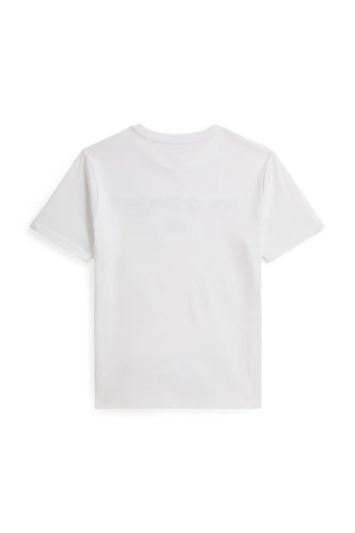 Polo Ralph Lauren detské basic bavlnené tričko 323837629501 biela SS26
