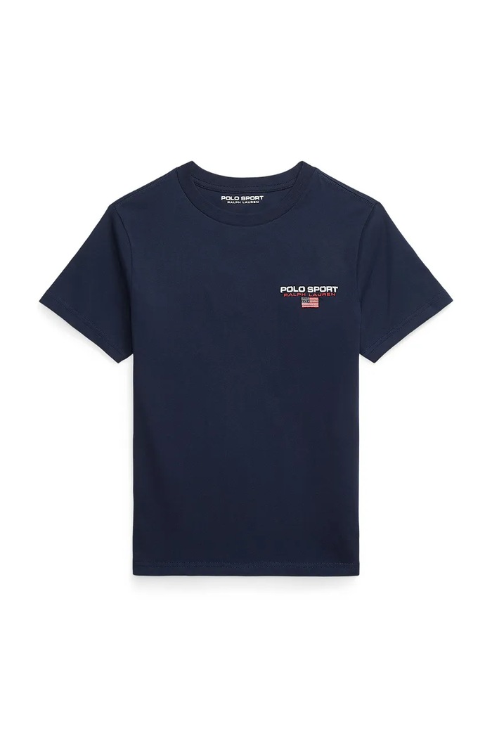Polo Ralph Lauren detské bavlnené tričko tmavomodrá 323964552001