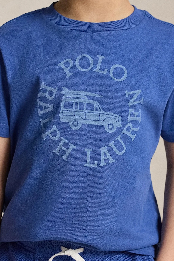 Polo Ralph Lauren t-shirt dziecięcy bawełniany 322B13601001 niebieski