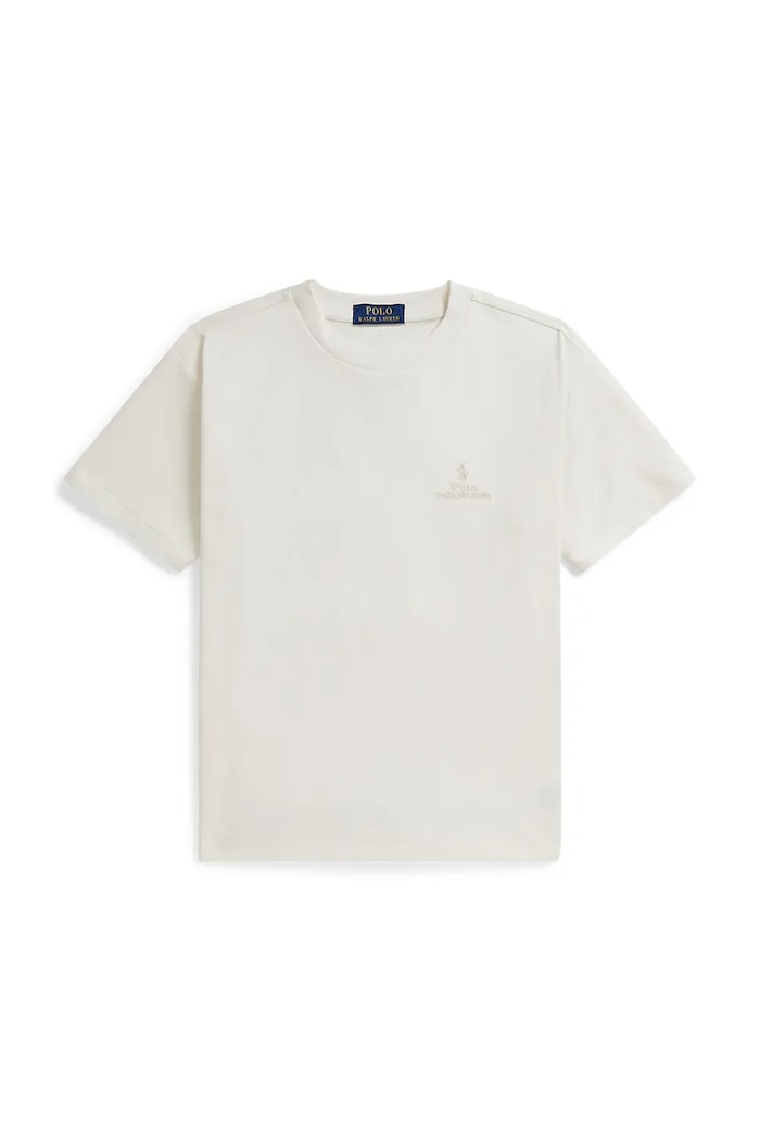 Detské bavlnené tričko Polo Ralph Lauren 323A12286004 biela SS26
