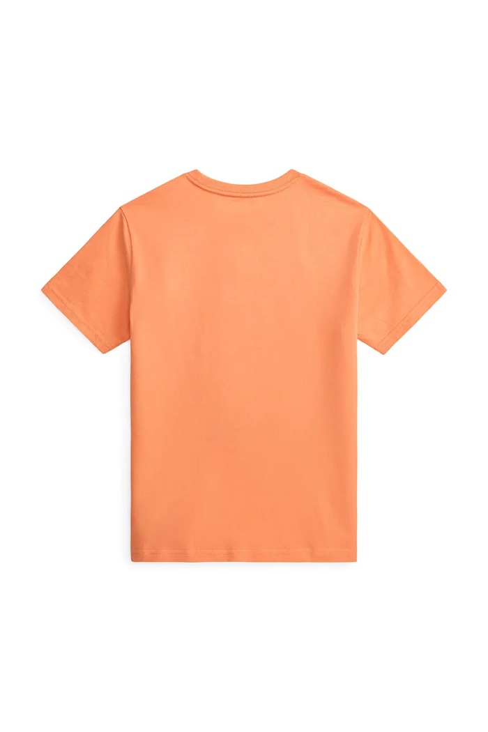 Polo Ralph Lauren T-shirt dziecięcy bawełniany 323B13589001 pomarańczowy SS26