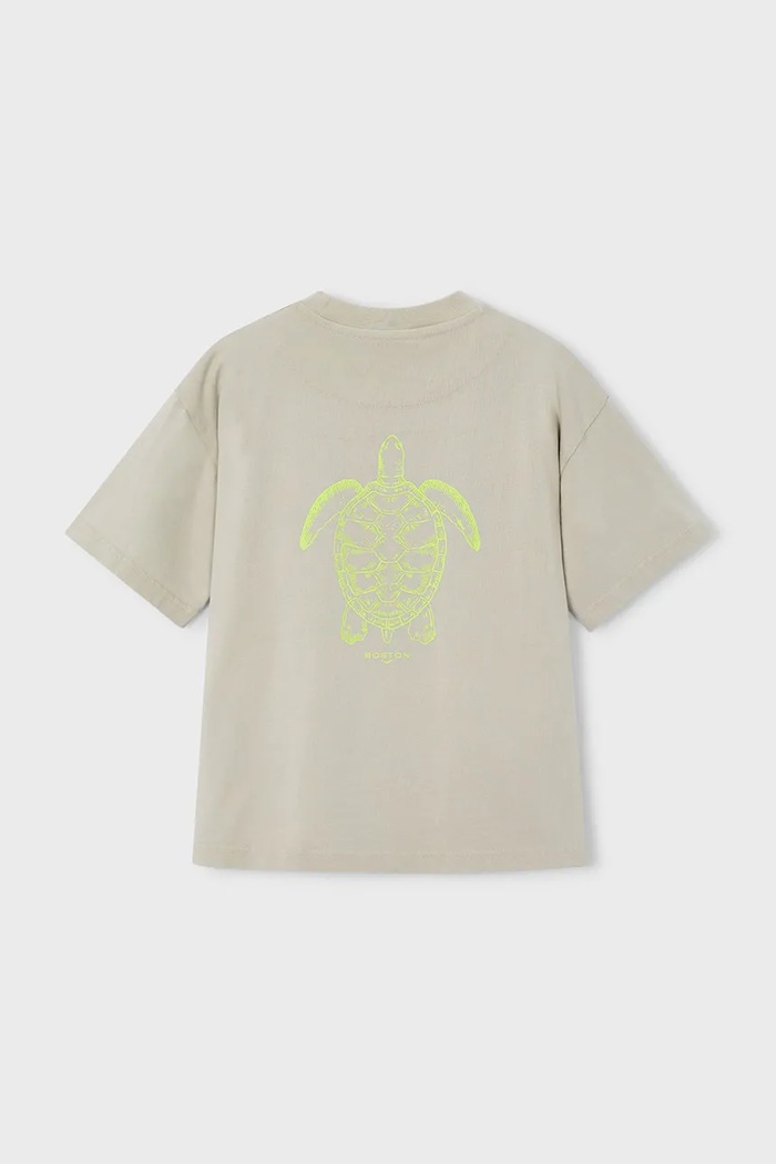 Băieți Mayoral tricou de bumbac pentru copii 6047.7H.Boston.PPY2 verde