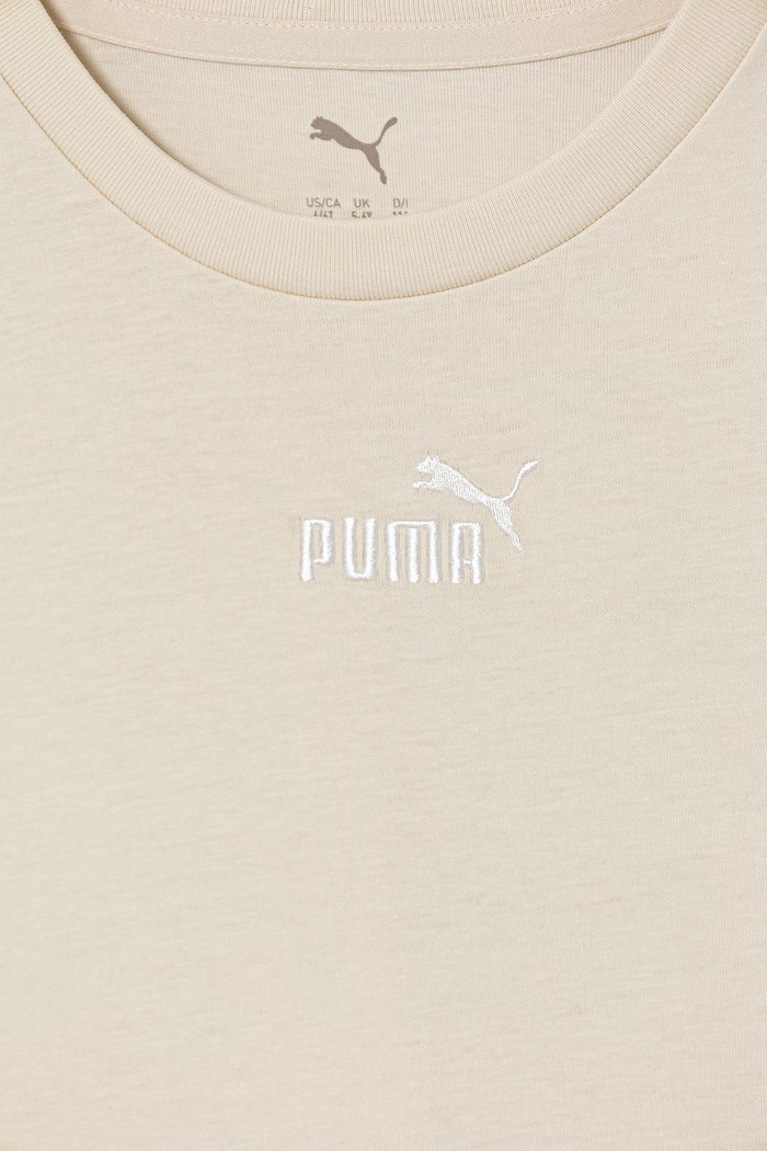 Chlapec Detské bavlnené tričko Puma ESS Small No.1 Logo 692975 béžová