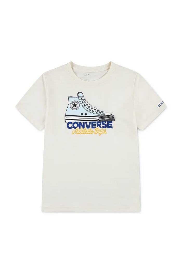 Детска тениска Converse овално бежов 9CH948
