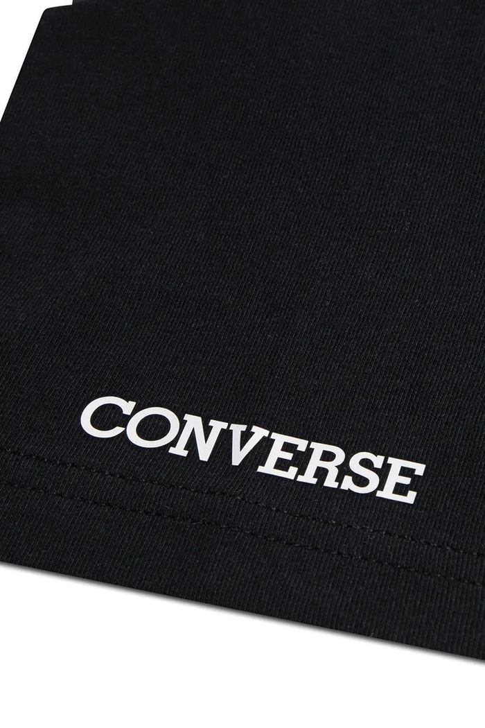 Dječja majica kratkih rukava Converse crna 9CH948