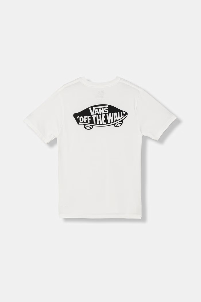 Detské bavlnené tričko Vans bavlna biela VN000T30WHT1