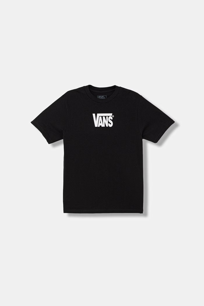 Detské bavlnené tričko Vans bavlna čierna VN000T4VBLK1