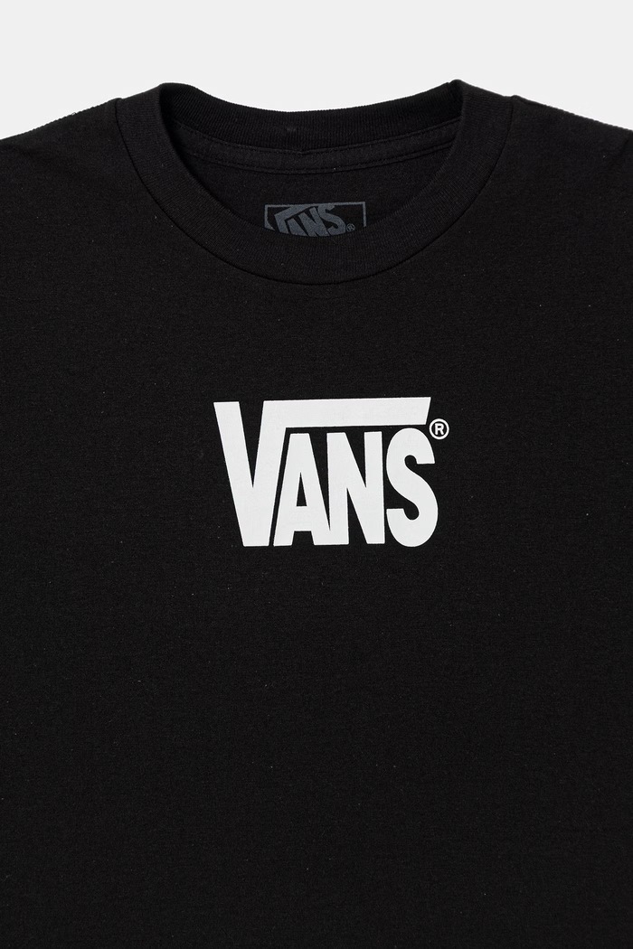 Chlapec Detské bavlnené tričko Vans VN000T4VBLK1 čierna