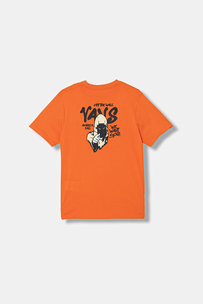Detské bavlnené tričko Vans bavlna oranžová VN000VY7FLM1