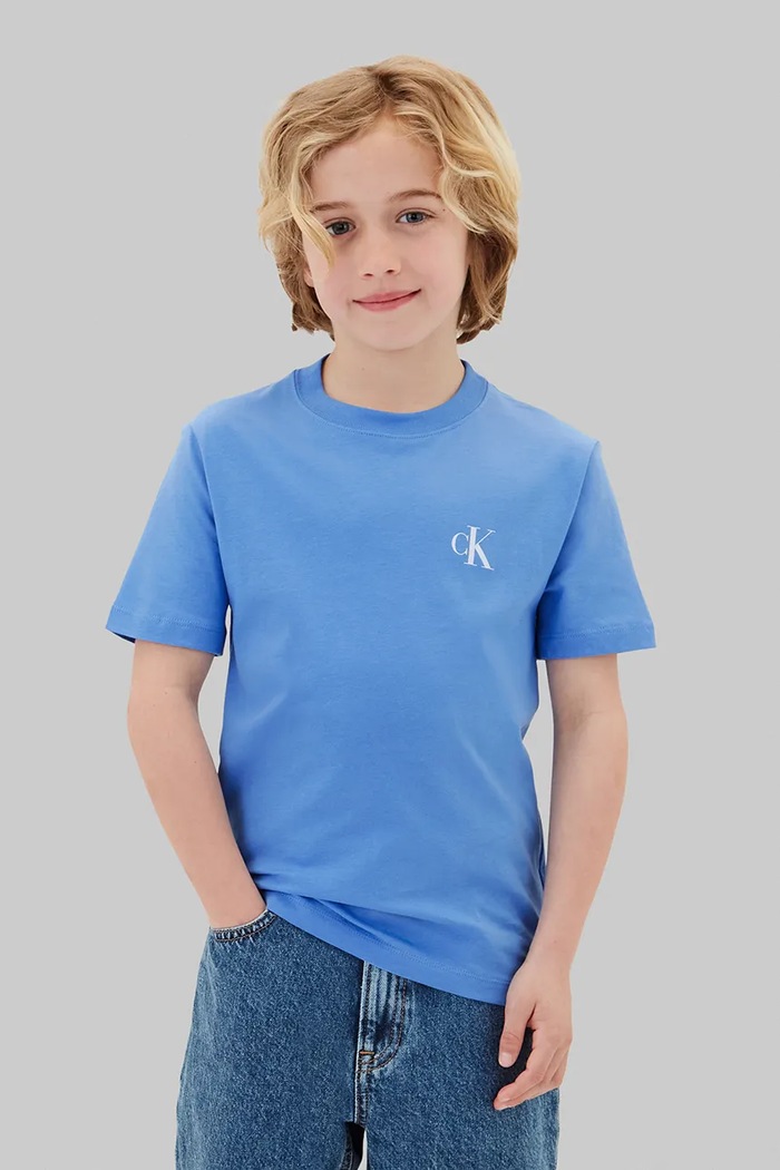 Calvin Klein Jeans T-shirty dziecięce bawełniane 2-pack LVCKSJA45B.104.116.PPY2 beżowy SS26