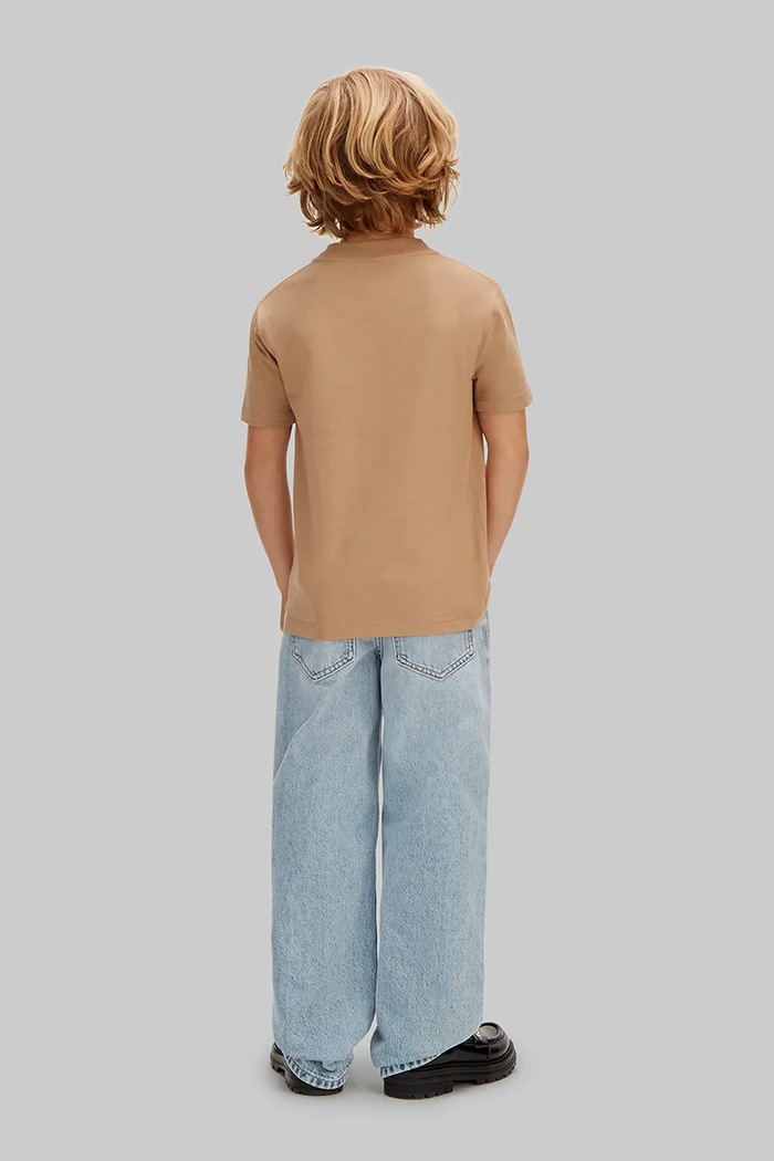 Calvin Klein Jeans tričko detské bavlnené 2-pak hnedá LVCKSJA45B.104.116.PPY2