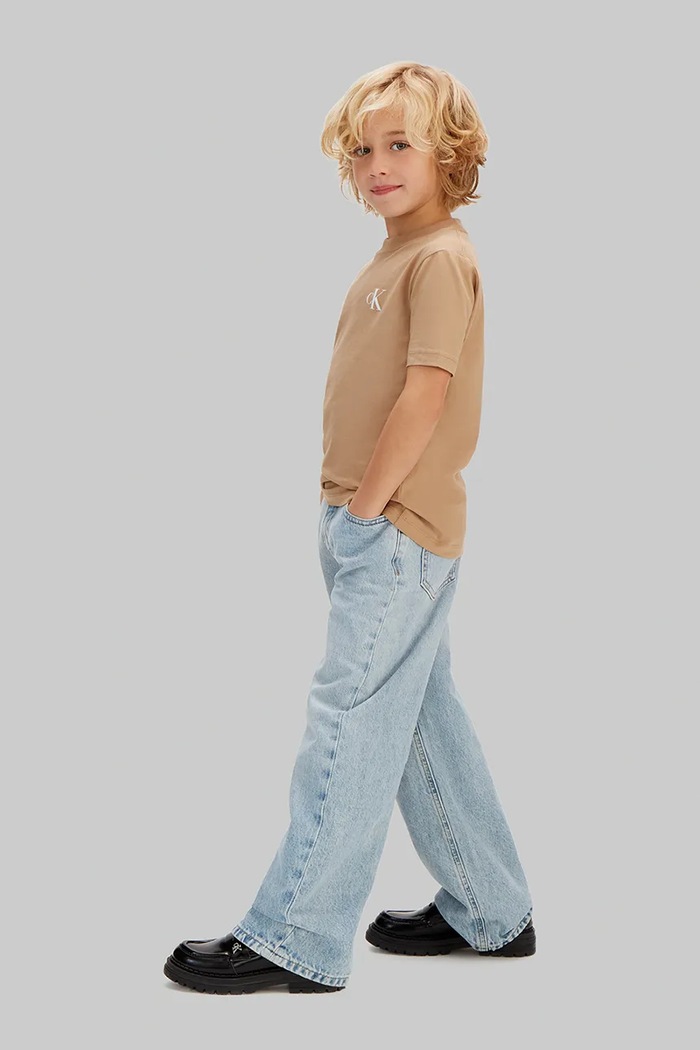 Calvin Klein Jeans tričko detské bavlnené 2-pak LVCKSJA45B.104.116.PPY2 hnedá